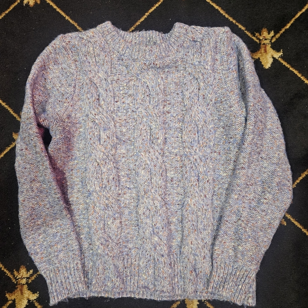 A New Day Womens Multicolor Pullover Sweater Round Neck Long Long Sleeve